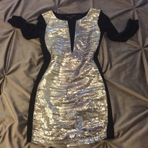 Bebe sequins black dress New lower price!